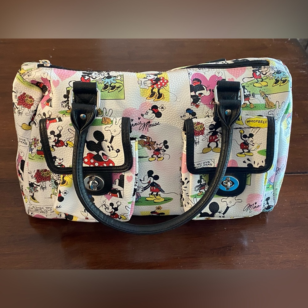 *SOLD* Disney Parks Multicolor Mickey Mouse satchel/top handle bag